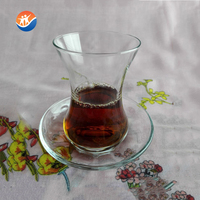 Nouvelle conception de tasse à thé en verre transparent tendance, tasse à taille fine