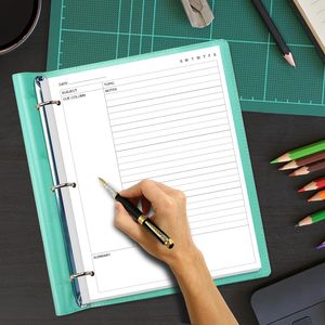 Papel de Notas <span class=keywords><strong>Cornell</strong></span> A4, Papel de Hojas Sueltas con 3 Orificios, 100 Hojas/200 Páginas, 100 g/m², Blanco, 8.5'' x 11'' - Product Image 4