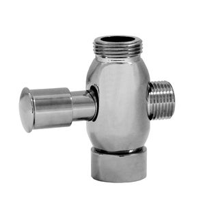Válvula Desviadora de Latón Cromado para Rieles de Ducha, Válvulas de Llenado Premium - Product Image 1