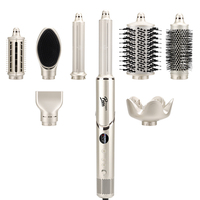 Brosse Sèche-Cheveux 8-en-1 : Kit Coiffant Ionique avec Lisseur, Fer à Boucler et Volumisant – Outils de Coiffure Professionnels pour Salon