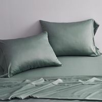 Parure de lit King Size moderne sur mesure en Lyocell d'eucalyptus 100% Oeko-Tex Cloudland 300TC, non jetable, tissée pour l'été