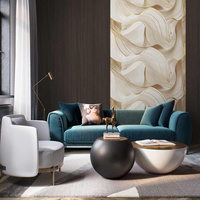 Panneaux de revêtement mural géométriques de luxe, rouleaux de revêtement personnalisés, feuilles murales sur mesure pour revêtements muraux commerciaux et de salle de bain