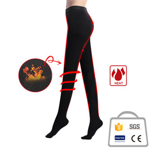 Dreamluna Tiktok Women's Mid Waist Casual Slim Winter Warm Nylon Spandex <b>Leggings</b> - Product Image 2