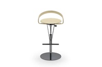 Coussin en cuir de base en acier inoxydable moderne, tabouret de bar, chaise de bar, café, tabouret de comptoir en acier inoxydable, chaise haute