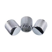 Boutons de guitare électrique en métal contrôle du volume et de la tonalité pour guitares basses à corps solide pièces d'instruments à cordes accessoires