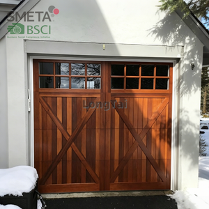 <span class=keywords><strong>Porte</strong></span> <span class=keywords><strong>de</strong></span> <span class=keywords><strong>garage</strong></span> coulissante latérale en bois <span class=keywords><strong>de</strong></span> chêne LONGTAI, style traditionnel, petite sectionnelle 8x7, 9x8, 10x8, grain <span class=keywords><strong>de</strong></span> bois, en vente - Product Image 2