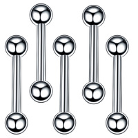 Piercing en acier inoxydable pour sourcils, nombril, langue, piercing, piercing, piercing de base