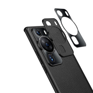 Étui de protection pour téléphone portable avec étui rigide en cuir véritable pour Huawei P60 Pro - Product Image 5