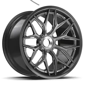 GVICHN 브랜드 새로운 디자인 단조 합금 바퀴 18 19 20 21 22 23 24 인치 탄소 섬유 단조 자동차 바퀴