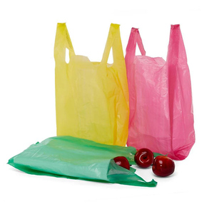 Sac de T-shirt Sac en polyéthylène blanc Sac Supper Market Plastique pour supermarché - Product Image 4