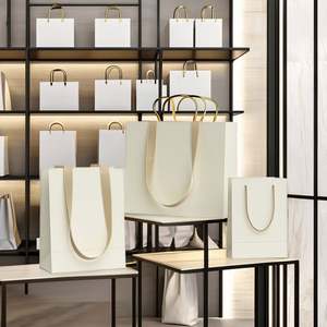 Wholesale Custom Printed Luxury Clothing Retail Gift Paper Bag with Your Own Logo <b>Thick</b> Paper Bag for Brand Promotion - Product Image 4