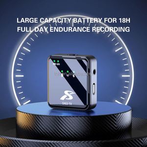 TNH-Micrófono Lavalier inalámbrico con reducción de ruido inteligente, con estuche de carga para Grabación de Radio en vivo, uno a dos, uno a dos - Product Image 2