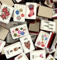 Élégant ensemble de Mahjong américain en acrylique, tuiles durables résistantes aux rayures, logo personnalisé, prêt à être expédié, jeu de société de loisirs à domicile, cadeau