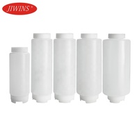 Bouteille de sauce FIFO JIWINS, distributeur de condiments en PE pour cuisine commerciale, versement bidirectionnel, bar, hôtel, restaurant, 20 oz, 1 an
