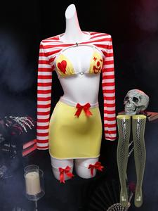 Exclusivo Transfronterizo: Lencería Retro <span class=keywords><strong>de</strong></span> Payaso Europeo y Americano, Disfraz <span class=keywords><strong>Sexy</strong></span> con Tirantes para Fiesta - Product Image 6