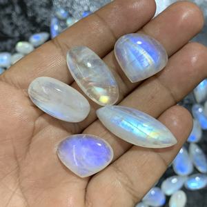 หินมูนสโตนสีรุ้งธรรมชาติได้รับการรับรอง AAAA สำหรับเครื่องประดับประเภท IG - Product Image 3