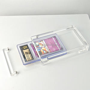 TCG étui à cartes gradué transparent personnalisé Dragon Ball Match Attax Sports Panini Mtg 35Pt acrylique clair givré Pokemon étui à cartes <span class=keywords><strong>vide</strong></span> - Product Image 3