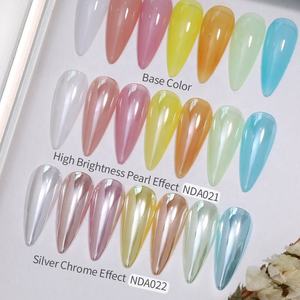 Polvo de uñas efecto espejo Aurora Moonlight, pigmento brillante cromado para decoración de uñas con gel UV, para salón de manicura o uso personal. - Product Image 2