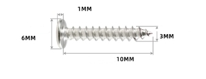สกรูเกลียวปล่อยหัวหกเหลี่ยมสแตนเลส LeGood รุ่น M2 M3 - Product Image 2