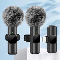 Microphone Lavalier sans fil à réduction de bruit, micro à clipser pour téléphone, ordinateur, diffusion en direct, enregistrement d'interviews