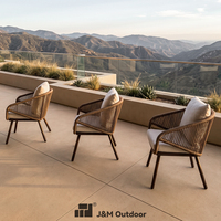 Ensemble de mobilier de jardin J&M Outdoor économique 6 places pour hôtel, bord de piscine, rétrogamerie, vacances, vente en gros