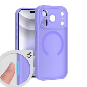 Coque de téléphone givrée de haute qualité pour iPhone Air 17 16 15 couverture de téléphone de charge magnétique forte pour iPhone 17 Pro Max - Product Image 1