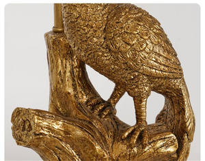 Lámparas de Mesa Modernas con Diseño de Pavo Real para Sala de Estar, Dormitorio, Villa, Cafetería, Hotel, Decoración del Hogar, Lámpara de Escritorio Antigua de Resina para Mesita de Noche - Product Image 4