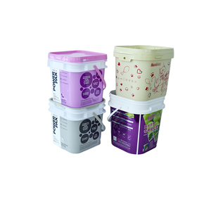 Supplier Wholesale Cheap 5l/10l/15l/20l Customizable Colors Square Multi-Purpose <b>Plastic</b> Bucket for Multipurpose - Product Image 3