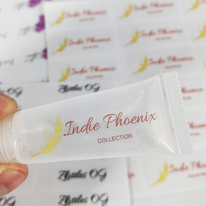 Emballage Transparent personnalisé, bricolage, brillant à lèvres, étiquette privée, impression, papillon, <span class=keywords><strong>ongles</strong></span>, autocollants de <span class=keywords><strong>prix</strong></span> pour la vente au détail - Product Image 3