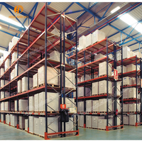 Rayonnages à palettes industriels à haute densité, capacité de charge maximale de 1500 kg, rayonnages à palettes robustes