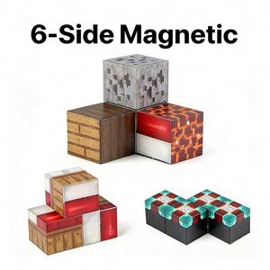 Dropshipping TOYSRUNNER MC25129 Industrial <b>Magnetic</b> Cube Building <b>Blocks</b> STEM Sensory Plastic Construction Learning Pieces - Product Image 2