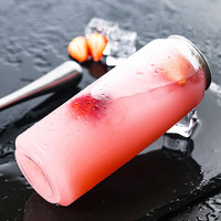 Bouteilles de jus de fruits transparentes de haute qualité en plastique argenté PET aluminium personnalisé boisson ronde Pop Can Pet Can 330ml Slim 57mm