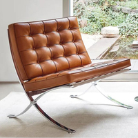 Chaise de salle à manger rembourrée au design moderne minimaliste, canapé de balcon haut de gamme et chaise de loisirs