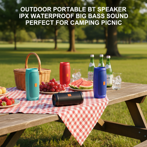 Enceinte Cylindrique Portable Version Globale pour Activités Extérieures <span class=keywords><strong>Plage</strong></span> et Piscine, Connexion Sans Fil BT 5.1, Idéale pour Fêtes à <span class=keywords><strong>la</strong></span> Piscine - Product Image 2