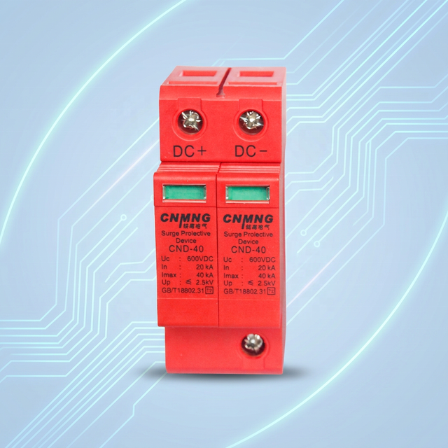 High Performance 40kA Surge Protective Device 2P 600V SPD Lightning Protector with 20kA Nominal Discharge Current
