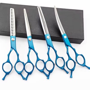 कुत्तों और बिल्लियों के लिए पेशेवर पालतू ग्रोमिंग कैंची सेट-नाखून ट्रिमर बाल काटने वाले बाल काटने के लिए - Product Image 3