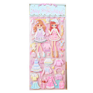 Autocollants à bulles dessin animé 3D EVA, étiquette décorative de <span class=keywords><strong>princesse</strong></span>, mignon Kawaii, cadeau pour fille, vente en gros, pièces - Product Image 4