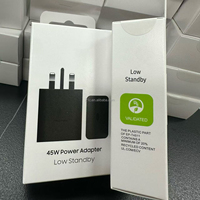 Chargeur mural USB-C PD super rapide 45W, adaptateur de téléphone portable, charge en voyage, port unique pour S22+ S23+ 24 Ultra S25