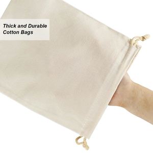 Sacs en coton robustes avec cordon de serrage pour la vente en gros, personnalisables avec logo, pour dollars, bijoux, cadeaux et emballages de fête - Product Image 2