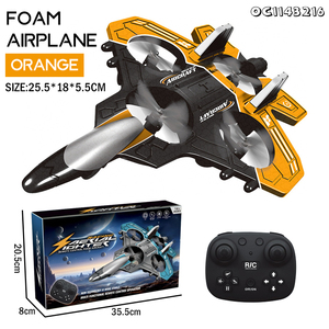 Colorido Led iluminado al aire libre niños actividad juegos Control remoto avión volador espuma avión de combate avión lanzador Rc Juguetes - Product Image 5