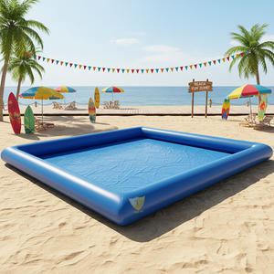 Piscine <span class=keywords><strong>gonflable</strong></span> géante <span class=keywords><strong>rectangulaire</strong></span> en PVC, haute visibilité, idéale pour la location estivale et les événements aquatiques - Product Image 1