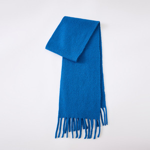 Écharpe carrée en laine australienne 100% avec pompon, pour filles, hiver, chaude, loisirs, protection du cou, mode, tricotée - Product Image 6