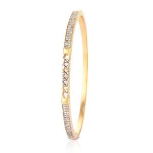 Brazalete Apilable de Lujo Chapado en Oro de 18K con Diamantes de Imitación, Pulsera de Cristal Sexy y a la Moda para Mujer, Brazalete de Lujo con Incrustaciones de Diamantes de Imitación en Tendencia - Product Image 1