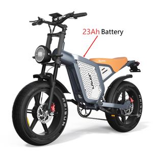 Vélo électrique City Ebike Twin Motor X60 pour trajets domicile-travail en ville, pneus larges pour la neige, vélo électrique hybride 48V pour les trajets domicile-travail en hiver - Product Image 1