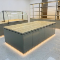 Vitrine de boulangerie commerciale en acier inoxydable Hongzhan avec éclairage LED et emballage en carton transparent
