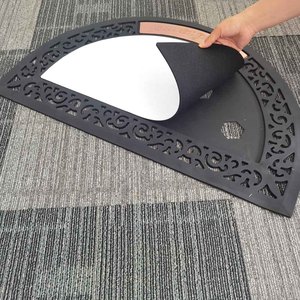 UV Printing Sublimation Blank Non Woven Fabric Recycled <b>Rubber</b> Entrance <b>Outdoor</b> Door <b>Mats</b> - Product Image 1
