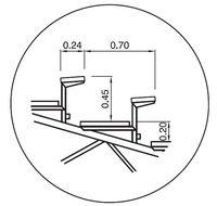 Fabriqué en Italie, marque CETA, tribune sportive préfabriquée en acier S235 JR galvanisé à chaud, durable et personnalisable, série Stand-M, toutes versions