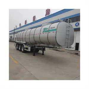 Camión cisterna de combustible de aleación de aluminio de 38cbm de alta calidad, 3 ejes para aceite, alimentos, Alcohol líquido, refrescos, agua para remolques de camiones