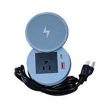 Chargeur magnétique sans fil de haute qualité en matériau PC ignifuge 20 W PD QC3.0 Type-C pour ordinateur portable, écouteurs, meubles et bureau