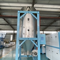 Sécheur à trémie en acier inoxydable Mitex 2000 kg, souffleur 2200 W, chauffage 48 kW pour ligne d'extrusion d'injection de plastique (PET/TPU/ABS/PBT)